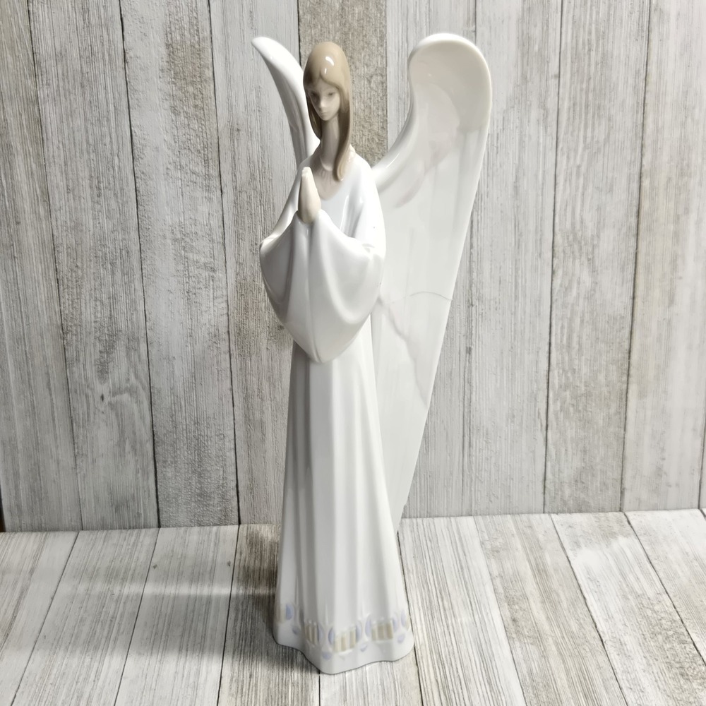 Lladro NAO An Angel's Prayer Porcelain Figurine Large Vintage Christmas - Picture 2 of 12